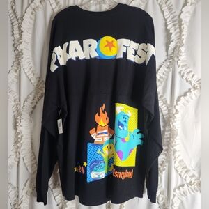 New Disney Parks 2024 Disneyland Pixar Fest Black Spirit Jersey Sz XL